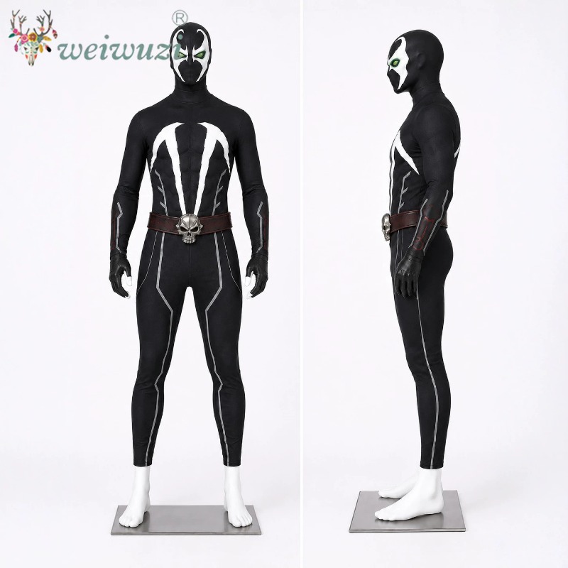 Men Cosplay Costume Full Set B - Black Face Mask Pack ulasan dan harga